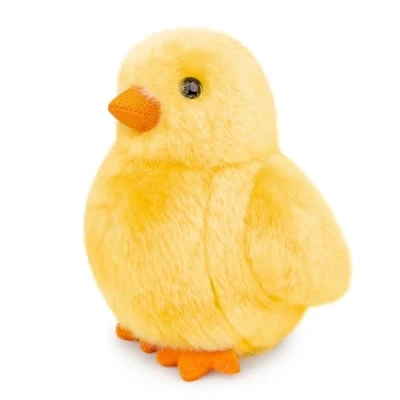 Afbeelding van lilizzhoumax Pluche kip 10 cm / 4 inch realistische speelgoed wilde dieren cadeau voor vrienden kinderen
