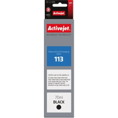 Afbeelding van Activejet AE 113Bk inkt (vervanging voor Epson 113 C13T06B140; Supreme; 70 ml; zwart)