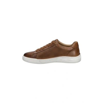 Afbeelding van Josef Seibel Cleve Sneakers laag, Heren, Maat: 47, Castagne Leer