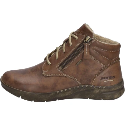 Afbeelding van Josef Seibel Cognac Korte laarzen, Dames, Maat: 36, Leer