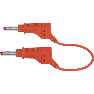 Afbeelding van Stäubli XZG425/SIL Veiligheidsmeetsnoer [Banaanstekker 4 mm Banaanstekker mm] 1.50 m Rood 1 stuk(s)