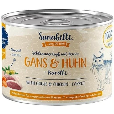 Afbeelding van Voordeelpakket Sanabelle Vlees in Saus 24 x 180 g Kattenvoer Gans &amp; Kip