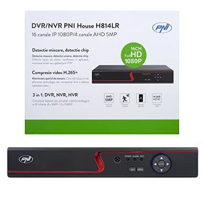 Afbeelding van PNI House H814LR DVR/NVR 16 kanalen Full HD 1080P of 4 analoge 5MP
