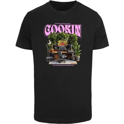 Afbeelding van Mister Tee Cookin Tshirt print, Heren, Maat: Large, Black