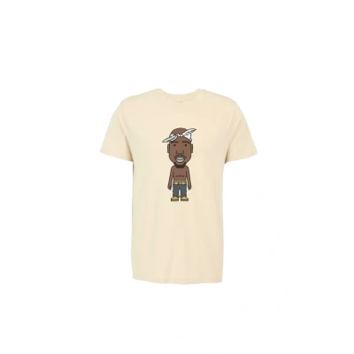 Afbeelding van Mister Tee LA Sketch Tshirt print, Heren, Maat: Small, Sand