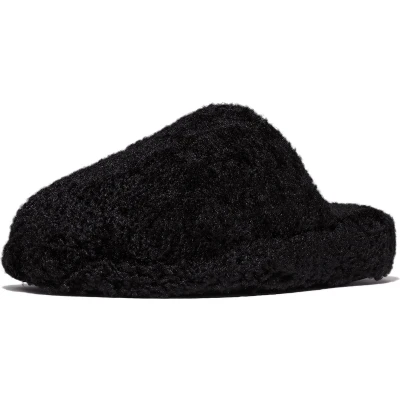 Afbeelding van Fitflop Muiltjes, Dames, Maat: 39, All black Polyester