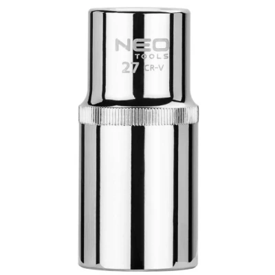 Afbeelding van NEO TOOLS 08 049 Steeksleutelelement 1/2 3124 27 mm Chroom vanadium staal SuperLock