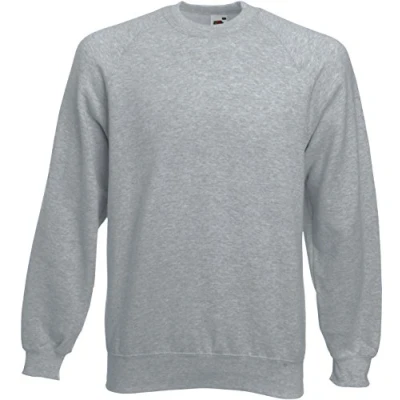 Afbeelding van Fruit of the Loom Sweatshirt voor heren Raglan sweatshirt, Grijs Chinees, XL