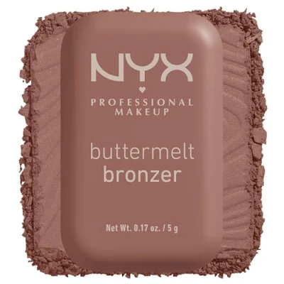 Image de NYX PROFESSIONAL MAKEUP Bronzeur Crème Utilisation Corps et Visage Buttermelt Bronzer, Teinte : Butta Biscuit