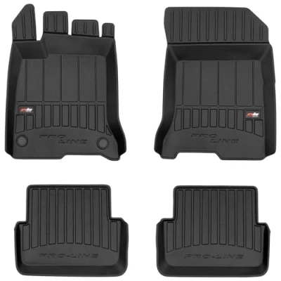 Afbeelding van M MOTOS Rubberen vloermatten voor Renault Laguna III 2007 2015 Verbeter je reiscomfort met de zwarte antislipmat auto 3D automat alle weersomstandigheden, bescherming tegen vuil