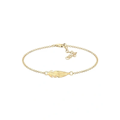 Afbeelding van Elli Damesarmband van 925 zilver veer, Year round, Zonder