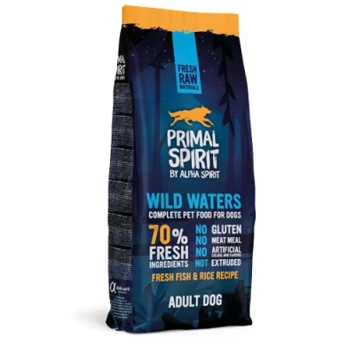 Afbeelding van 12kg 70% Wild Waters Adult Primal Spirit Hondenvoer