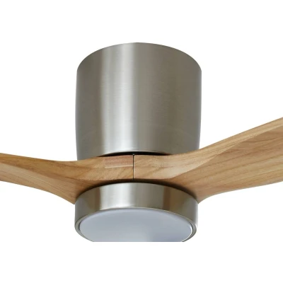 Afbeelding van Lucande LED plafondventilator Faipari, nikkel, DC, stil, 132cm