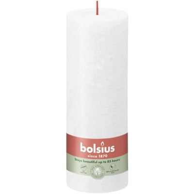 Afbeelding van Bolsius kaars rustiek Cloudy White 190/68 mm