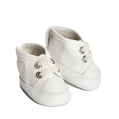 Afbeelding van poppenschoen witte sneakers voor pop (34 36cm)
