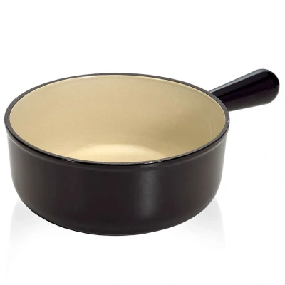 Afbeelding van Le Creuset Gietijzeren Ronde Steelpan Zonder Deksel In Mat Zwart 22cm 2,6l