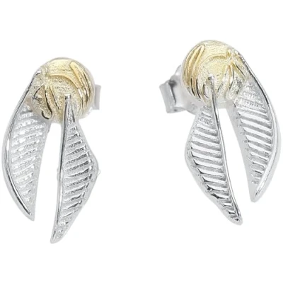 Afbeelding van The Carat Shop Harry Potter Zilveren Gouden Snaai Oorbellen