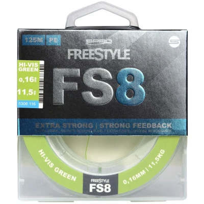 Afbeelding van Spro Freestyle FS8 Braid Hi Vis Chartreuse Gevlochten lijn 0.10mm (125m)