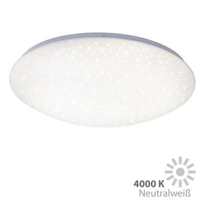 Afbeelding van Briloner Leuchten VIPE Plafondlamp Plafonnière LED 24W Met sterdecor Ø 49cm Wit