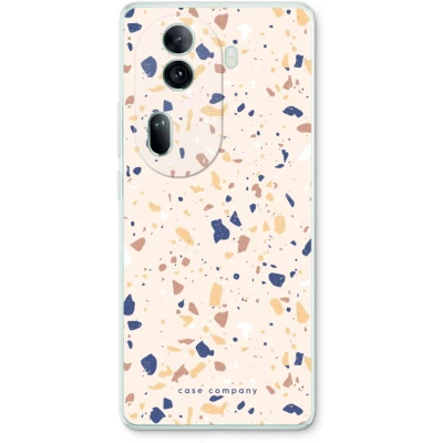 Afbeelding van Case Company® hoesje geschikt voor Oppo Reno 11 Pro Terrazzo N23 Soft Cover Telefoonhoesje Bescherming aan alle Kanten en Schermrand