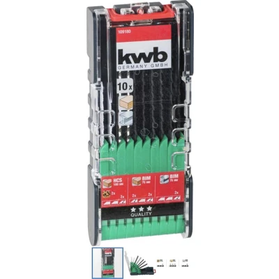Afbeelding van kwb 109180 Decoupeerzaagbladenset, 10 delig stuk(s)