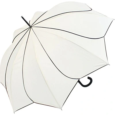 Afbeelding van Pierre Cardin Paraplu voor dames, groot, stabiel, met automatisch, zonnebloem, Wit, 105 cm, automatisch systeem, systeem