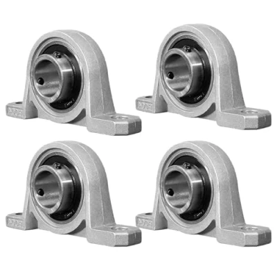 Afbeelding van Bztzhm Set van 4 kogellagers Flensboring 20 mm lagereenheid lager flenslager Zelfverstelbare houder in het midden