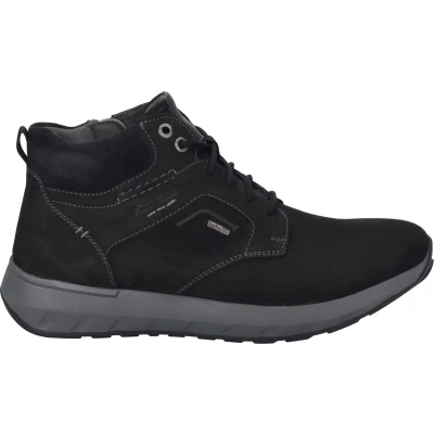 Afbeelding van Josef Seibel Sneakers hoog, Heren, Maat: 45, Schwarz Leer