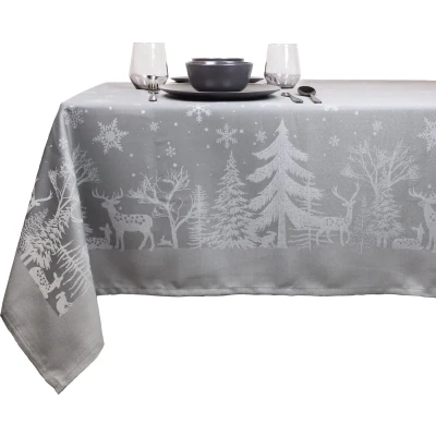 Afbeelding van Tafelkleed Rody 150x300cm dark grey Unique Living