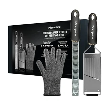 Afbeelding van Microplane 2 Raspen + Handschoen Gourmet