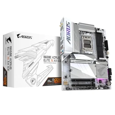 Afbeelding van Gigabyte AORUS B650E ELITE X AX ICE Moederbord Socket AMD AM5 Vormfactor ATX chipset AMD® B650