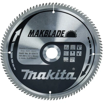 Afbeelding van Makita Zaagblad Hout 260X30x2,3 100T 5G B 32873