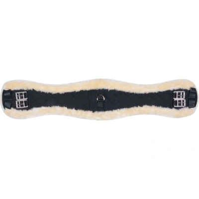 Afbeelding van HKM Singel Synthetisch Schapenvacht Zwart 55cm