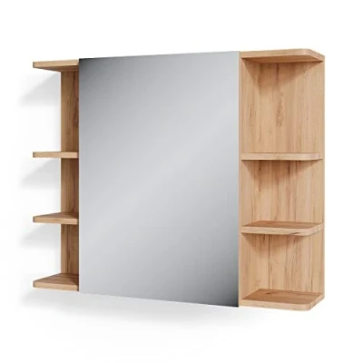 Afbeelding van Vicco Badkamerspiegelkast Fynn, Eiken/Eiken, 80 x 64 cm