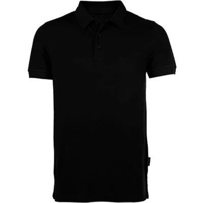 Afbeelding van Men&#039;s Heavy Polo met korte mouwen Black S