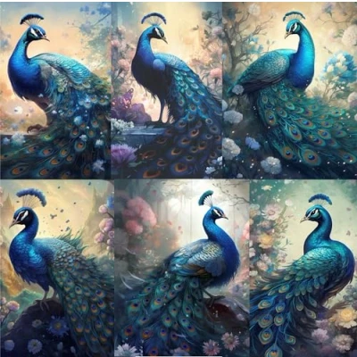Afbeelding van Beautiful Peacocks Rice Paper, 20 x 25 cm, voor decoupage meubels ambachten