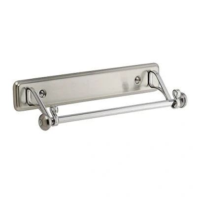 Afbeelding van iDesign York Lyra Sopaline keukenrolhouder, wandgemonteerde metalen handdoekhouder, elegant design, zilverkleurig