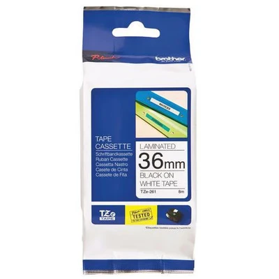 Afbeelding van Brother TZe S261 Tape Zwart op wit (36 mm)