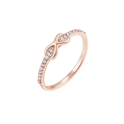 Afbeelding van Elli dames Ring Infinity met kristallen in 925 sterling zilver