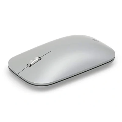 Afbeelding van Microsoft Surface mobiele muis Bluetooth voor pc&#039;s, laptops, tablets compatibel met Windows, macOS, Chrome OS (dun, licht, draagbaar) platina grijs (KGY 00002)