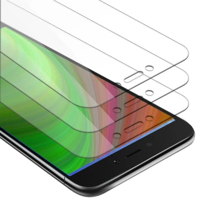 Afbeelding van Cadorabo 3x Screenprotector geschikt voor Xiaomi RedMi NOTE 5A Beschermende Pantser Film in KRISTALHELDER Getemperd (Tempered) Display beschermend glas 9H hardheid met 3D Touch
