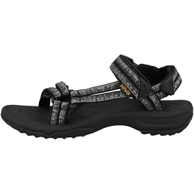 Image de Teva Terra Fi Lite Leather W&#039;s Sandales athlétiques pour femme, Noir/gris (Atmosphere Black Grey), 36 EU