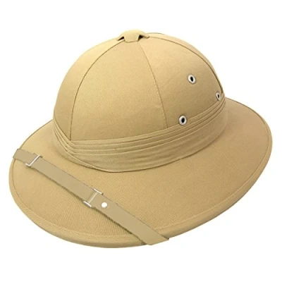 Afbeelding van Tropenhelm safari helmhoed lichtbruin volwassenen verkleed hoeden