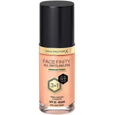 Afbeelding van Crème Make up Basis Max Factor Facefinity 3 in 1 Spf 20 Nº 32 light beige 30 ml