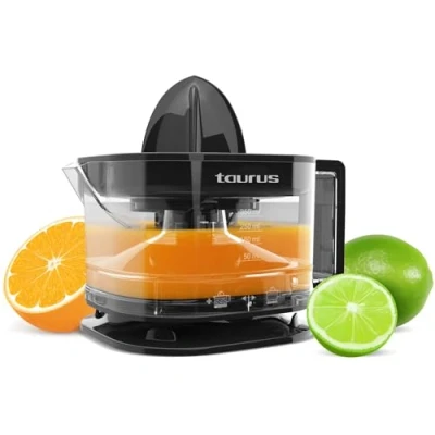 Afbeelding van Taurus TC 350 Elektrische citruspers, ml sap, transparante karaf, dubbele draairichting, compact design, vaatwasmachinebestendig, kleur zwart