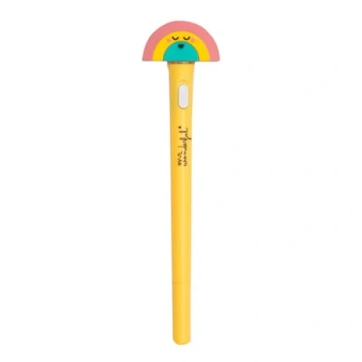 Afbeelding van Mr. Wonderful Lichtpen Regenboog Balpen met zwarte inkt Gepersonaliseerde pen Schoolbenodigdheden