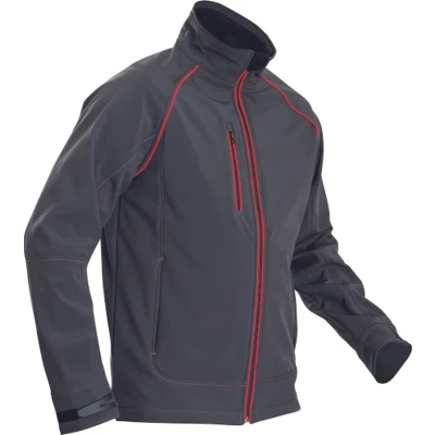 Afbeelding van SafeWorker REUSEL softshell jas 03010636 Antraciet/Rood 3XL