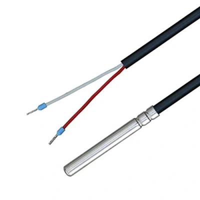 Afbeelding van iOVEO 035HP41205 KTY81 110 Temperatuursensor met PVC kabel 105 C, temperatuursensor, sonde, verwarming, KTY