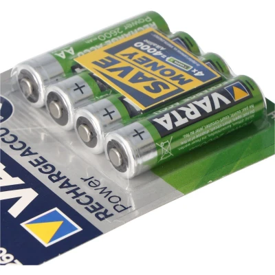 Afbeelding van Varta Ready2Use 2600 mAh Mignon AA batterijen 4 pack inclusief AccuCell batterijbox