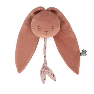 Afbeelding van KALOO Muzikaal konijn Nomadisch terracotta Zacht pluche Lapinoo om je kind te kalmeren Handig mee nemen Muziek dier Knuffelvriendje Cadeau voor de geboorte